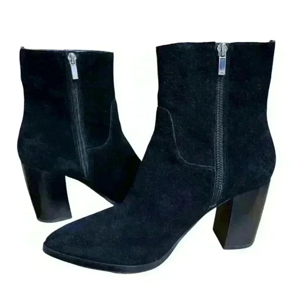 Marc Fisher Women's Black Suede Ankle Boot Inner Zip Up Size 9 - Picture 6 of 8